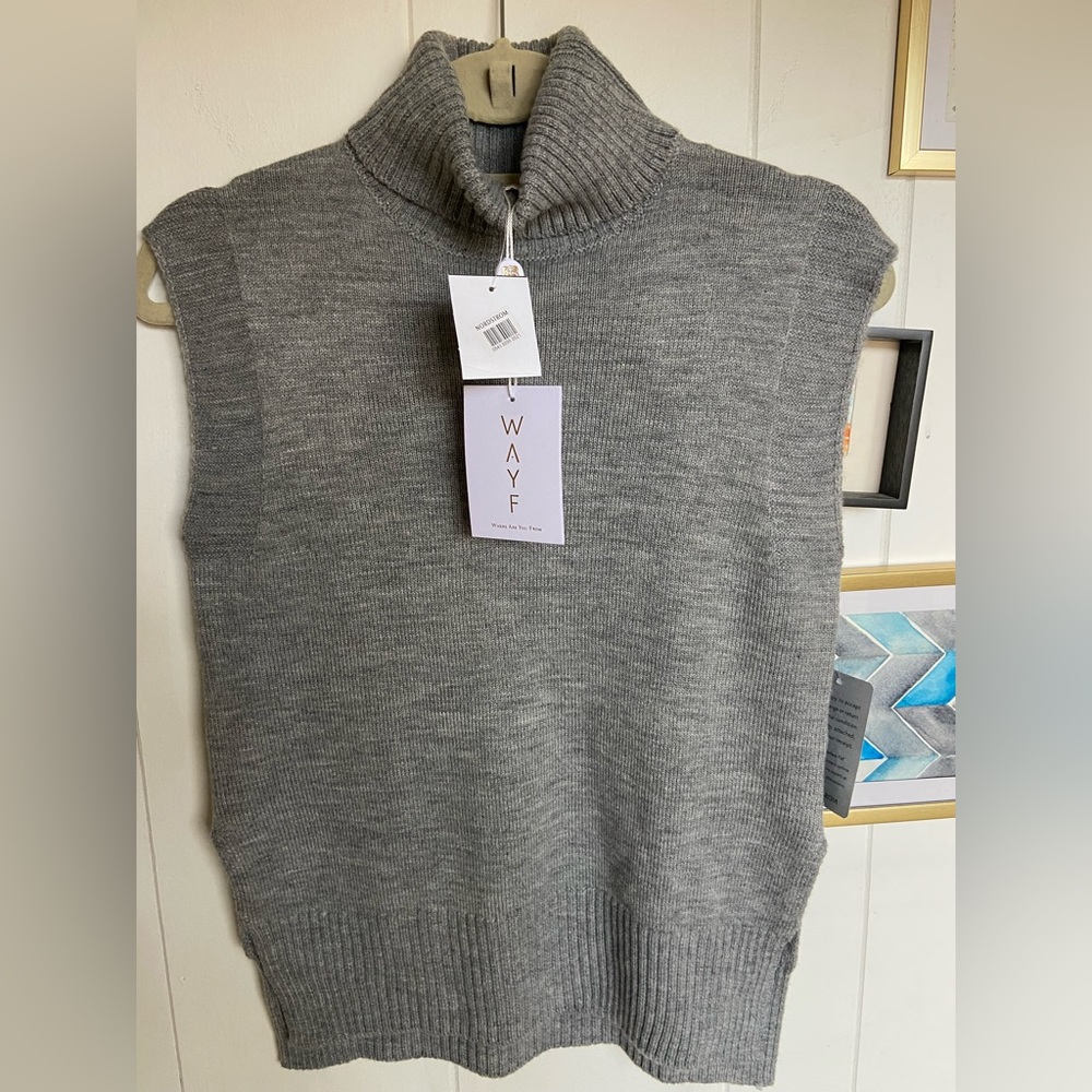 Nordstrom WAYF Heather grey turtle neck with tags size xs